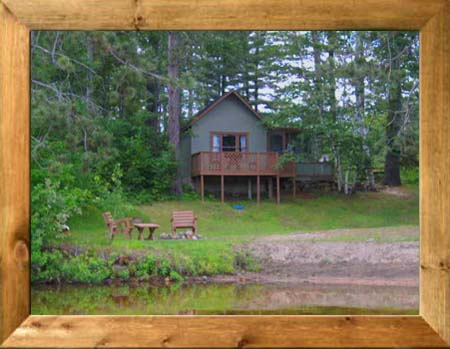 Cottage #1 with view of the lake
