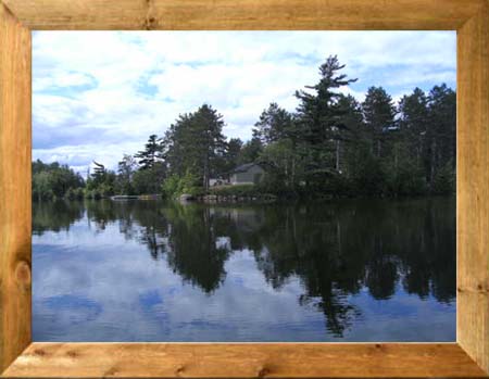 Cottage #1 with view of the lake